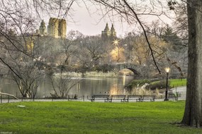 Poszter 30x20cm Központi park Manhattan panoråmåval 5, Assaf Frank