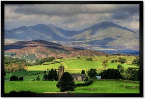 Poszterek keretben 60x40 Hegyi tájkép