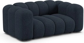Sötétkék zsenília kanapé 170 cm Lupine – Micadoni
