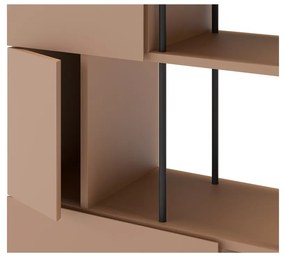 Téglavörös könyvespolc 84x175 cm Perla – Marckeric