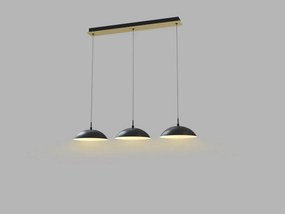 AVIANO LIGHTING 7001-304 ROSKOFF Többágú Függesztett Lámpa Matt Fekete, Arany LED IP20