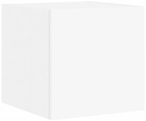 2 db fehér fali TV-szekrény LED-világítással 30,5x35x30 cm