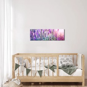 Kép - Levendula a csillogó napban (órával) (90x30 cm)