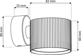 Brilagi - LED RGB dimmelhető fali spotlámpa STRIPY 1xGX53/14W/230V Wi-Fi Tuya fekete