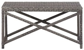 vidaXL szürke polyrattan kerti pad 80 cm