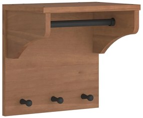 SANDNES tömör fenyőfa falra szerelt kabátállvány 43x30x42 cm