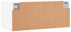 fehér szerelt fa faliszekrény 80 x 36,5 x 35 cm