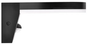 LED Kültéri fali lámpa érzékelővel TESA LED/10W/230V IP54 fekete