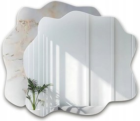 Szabálytalan tükör Marble Bialoro fehér-arany márvány 140X120