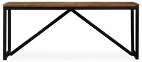 tömör újrahasznosított fa pad 110 x 35 x 45 cm