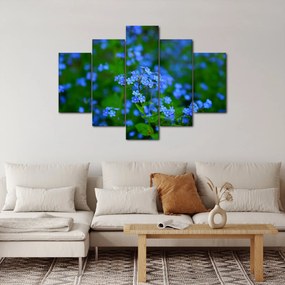 A kék virágok képe (150x105 cm)