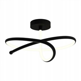 Mennyezeti Lámpa Led Plafon Szalag Fekete, Meleg Modern Szín