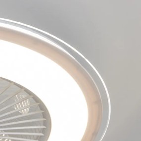 Brilagi - LED Dimmelhető lámpa ventilátorral RONDA LED/48W/230V fehér + távirányító