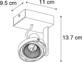 Modern spotlámpa fehér - Master 70