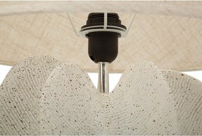 Krémszínű asztali lámpa textil búrával (magasság 63 cm) Ester – Mauro Ferretti