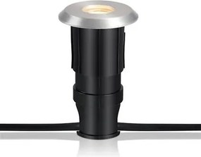 MARKSLÖJD 107717 GARDEN24 Kültéri Talajba Építhető Lámpa Ezüst LED IP44