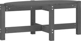 vidaXL szürke tömör fenyőfa dohányzóasztal 87 x 48 x 35 cm