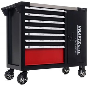 Szerszámkocsi szerszámokkal 299 db - 7 fiók + szekrény KD1068