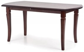 Asztal Houston 1060Sötét dió, 74x90x160cm, Hosszabbíthatóság, Közepes sűrűségű farostlemez, Fa