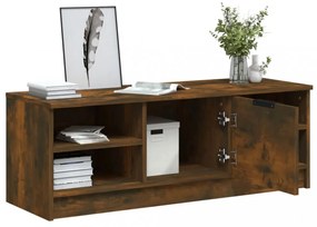 füstös tölgyszínű szerelt fa TV-szekrény 102 x 35,5 x 36,5 cm