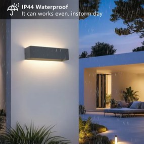 Brilagi -LED kültéri fali lámpa DONNANI LED/12W/230V 30 cm antracit IP44