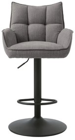 Szürke állítható magasságú bárszék szett 2 db-os Marilla – Unique Furniture