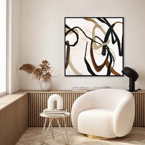 Kézzel festett kép 100x100 cm Once Again – Malerifabrikken