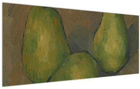 Kép - Paul Cézanne, Three Pears, reprodukciók (120x50 cm)