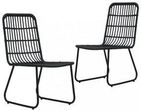 3 részes polyrattan és üveg kültéri étkezőgarnitúra