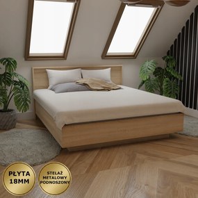 Lebegő Ágy Olaj 140X200 Fém Váz Emelhető Lemez 18MM