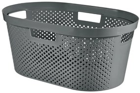 Curver Infinity Dots 40L szennyestartó kosár grafit