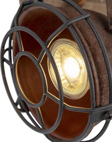 Okos spotlámpa rozsdabarna színben, fával, állítható, WiFi GU10 - Gina