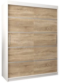 Ruhásszekrény 180 cm Verika 1 180 (fehér + szonoma tölgy). 1063717