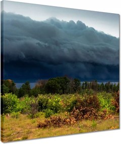 Vászonkép 40x40 Ősz Hegyek Folyó Fák