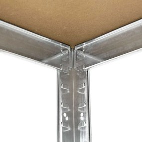 Sarokpolc garázsba 5 polc 180 x 70 x 40–70 cm 875 kg