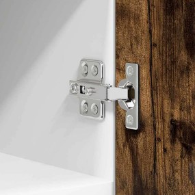 Függő szekrény Riga Füstölt tölgy és fehér 30 x 31 x 40 cm