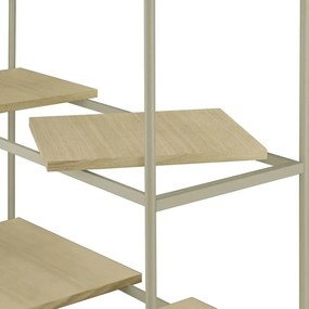 Natúr színű polcos állvány tölgyfa dekorral 105x170x40 cm Sukoya – Blomus