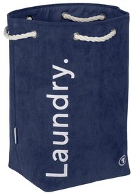Sötétkék textil szennyeskosár 35,5 l Tom Tailor – Wenko
