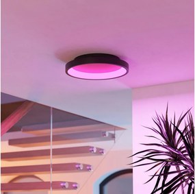 Eglo 901909 - LED RGBW dimmelhető mennyezeti lámpa LORETELLO-Z LED/19,6W/230V átm. 35 cm fekete