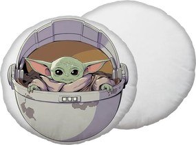 Mikroplüss gyerek párna ø 40 cm Star Wars "Mandalorian 02" – Jerry Fabrics