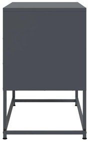 antracitszürke acél TV-szekrény 68,5x39x60,5 cm