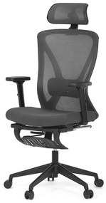 Szürke Hálós Irodai Szék, Szinkron Mechanikával. KA-S257 GREY