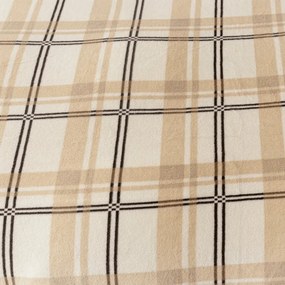 Mikroplüss lepedő PLAID 200x200 cm krémszínű