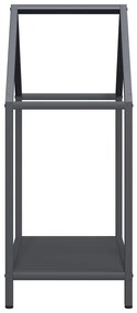 antracitszürke hidegen hengerelt acél tűzifatároló 40x25x60 cm