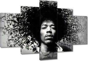 Festmények 120x80 Jimmy Hendrix kottákkal