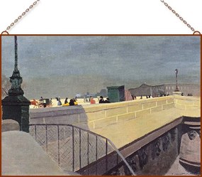 Félix Vallotton - Le Pont-Neuf üvegkép, falikép