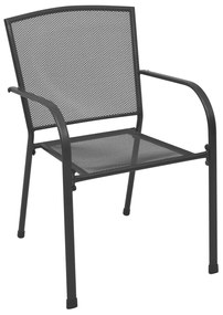 9 részes kerti étkező garnitúra anthracite acél
