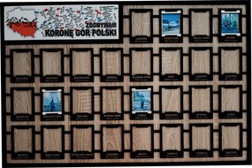 Fából készült tábla Hegyi Korona Lengyel képkeret ajándék utazónak