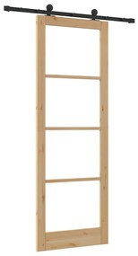 Csúszó Ajtó ORKDAL Barna 83 x 232 cm Fa és fém