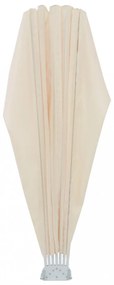 krémszínű összecsukható terasz oldalárnyékoló 160 cm